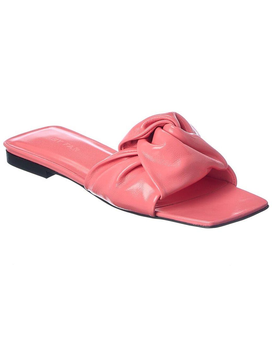By Far Pink Lima Leather Sandal