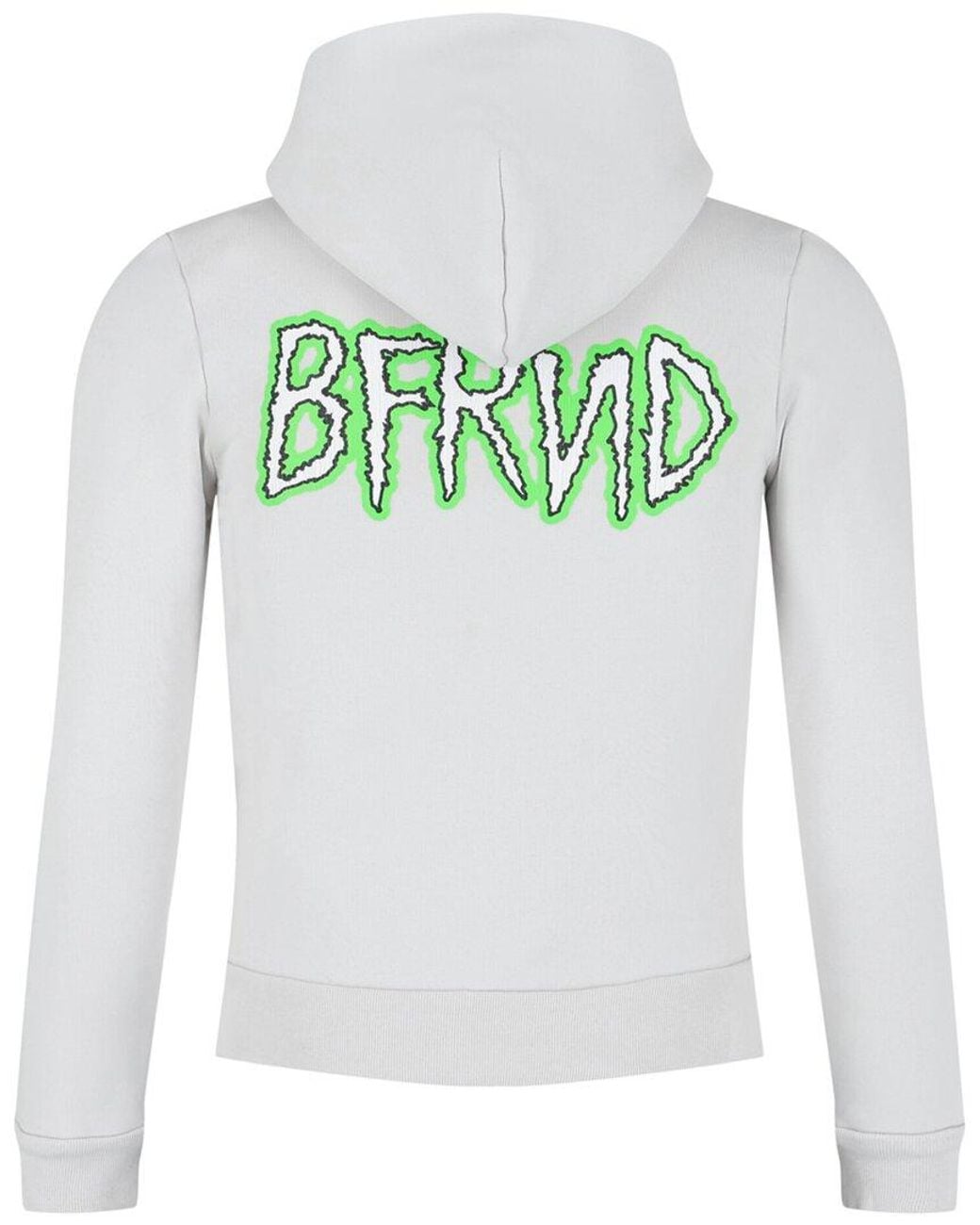 Balenciaga Gray Bfrnd Zip-Up Limited Edition Hoodie for men