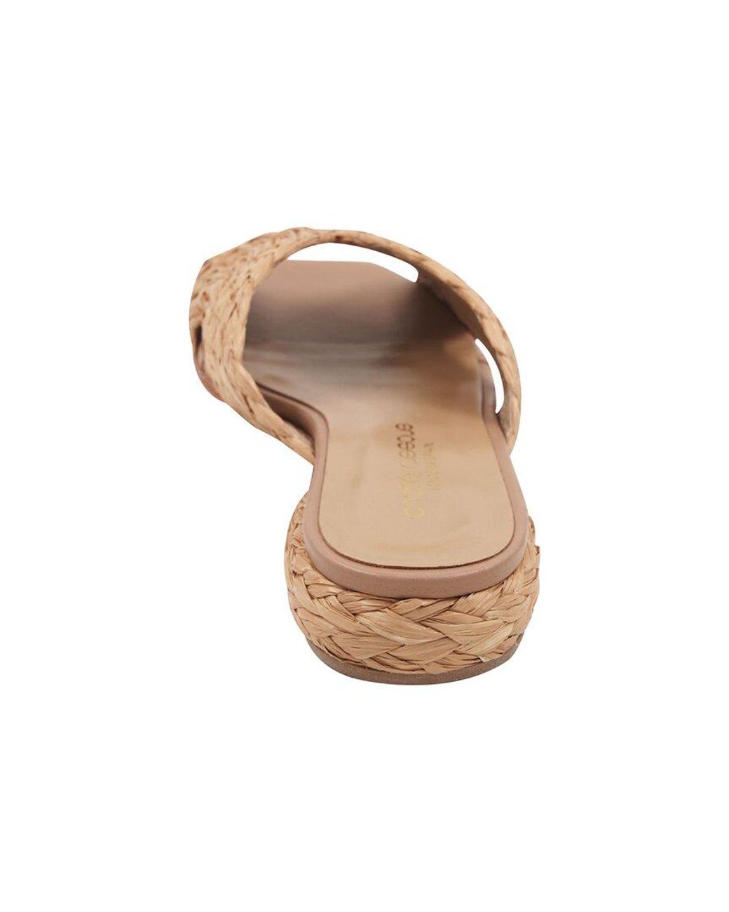 Andre Assous Brown Ramy Raffia Sandal