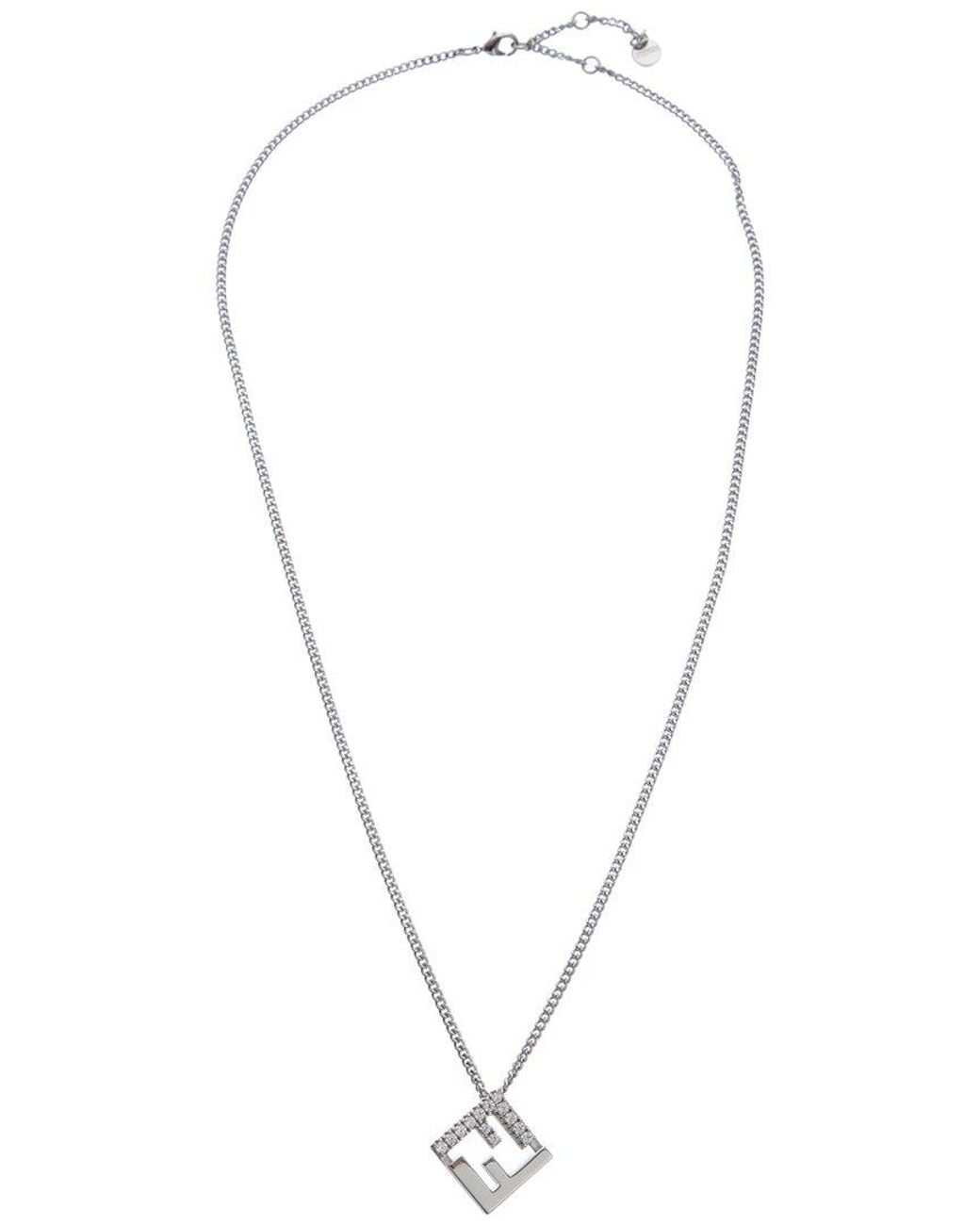 Fendi White Forever Necklace
