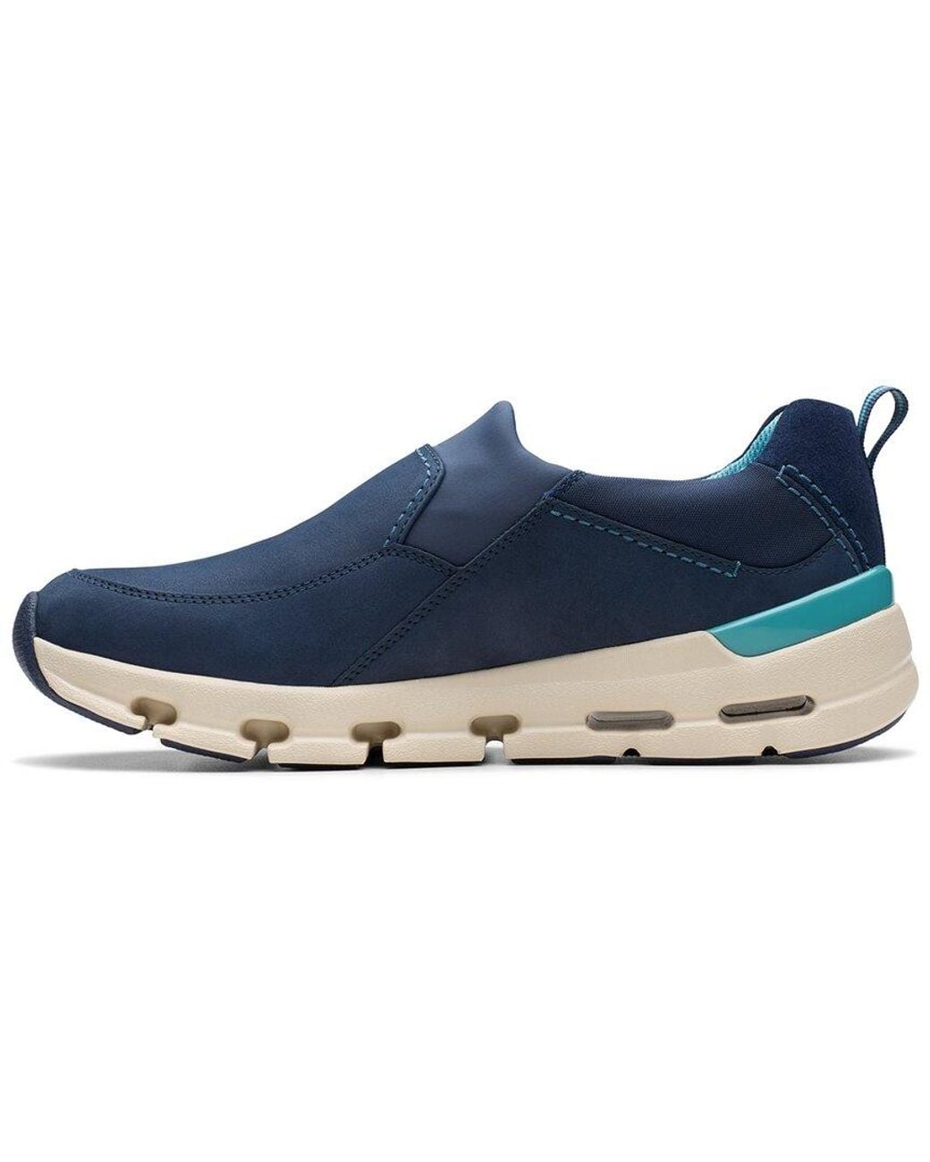 Clarks Blue Naturex Skywp Leather Sneaker