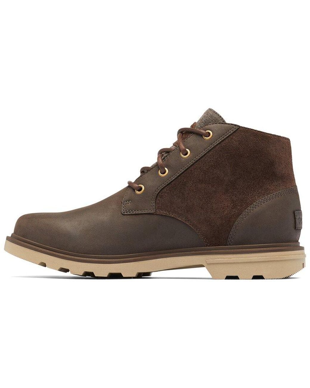 Sorel Brown Carson Chukka Wp Leather Suede Boot for men