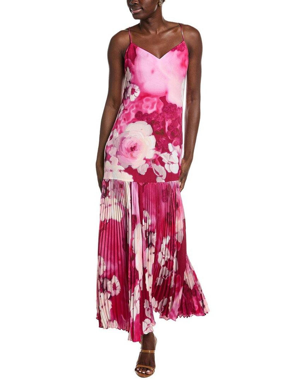 Emanuel Ungaro Red Camden Printed Maxi Dress