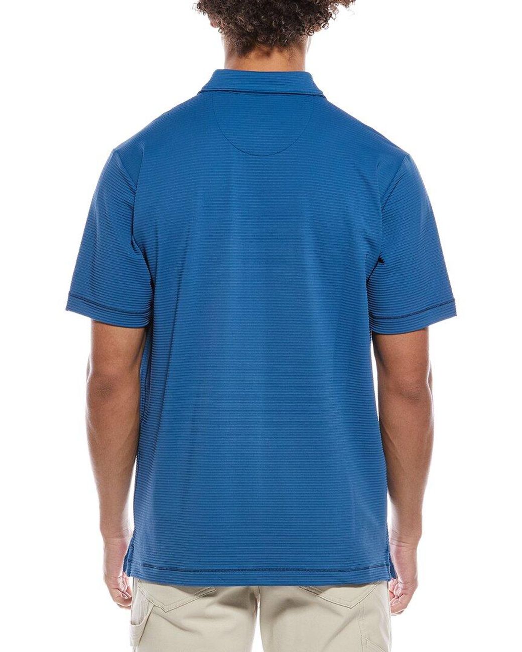 Tommy Bahama Blue Costa Wave Islandzone Camp Shirt for men