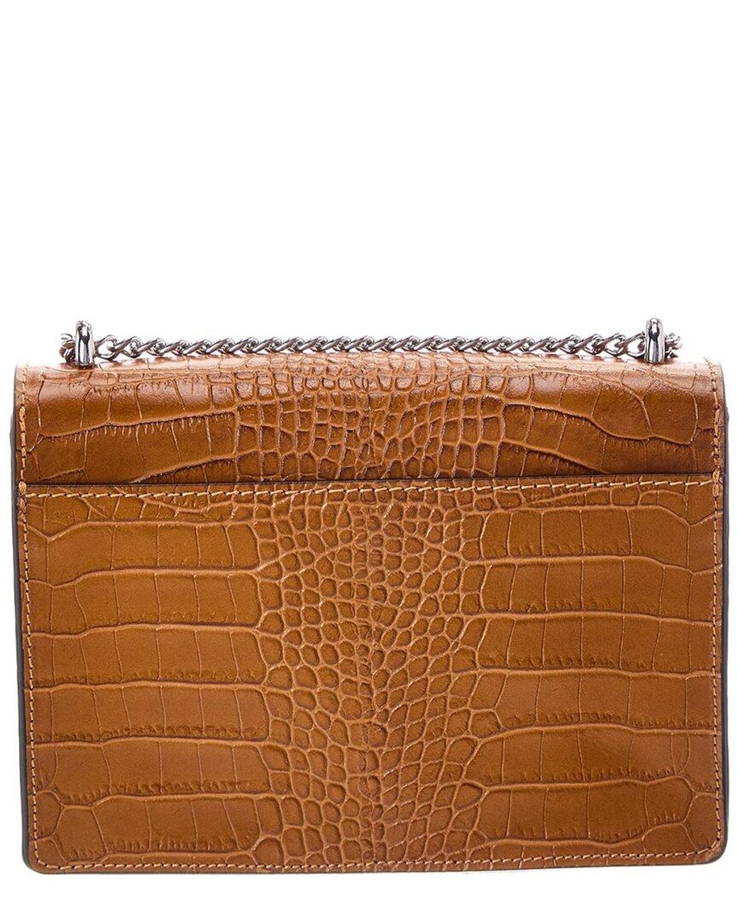 Italian Leather Brown Natalie Leather Top Handle Bag