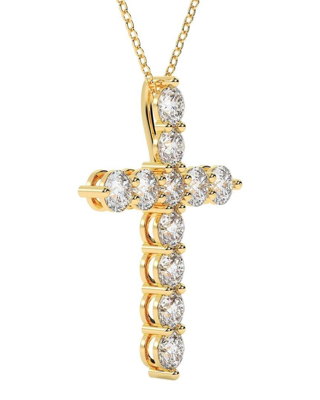 Lab Grown Diamonds Metallic 14K 6.00 Ct. Tw. Lab-Grown Diamond Necklace