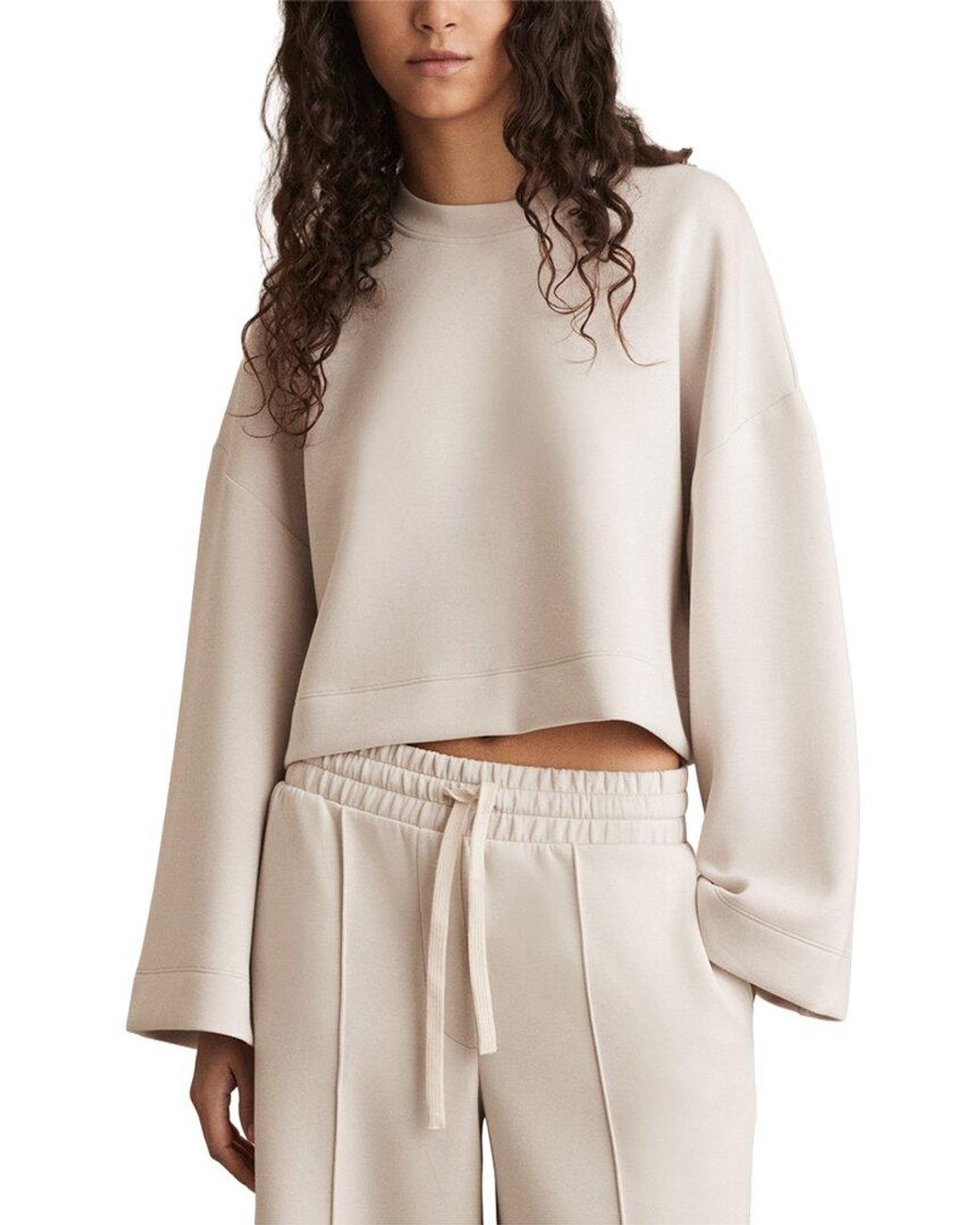 Reiss Natural Freya Cloud Crop Jumper