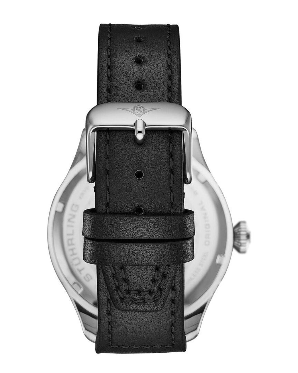 Stuhrling Green Aviator Watch for men