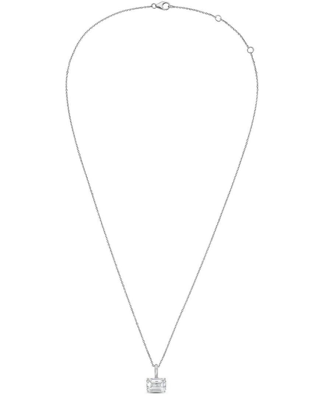 Diana M White 14K 5.00 Ct. Tw. Lab-Grown Diamond Solitaire Pendant