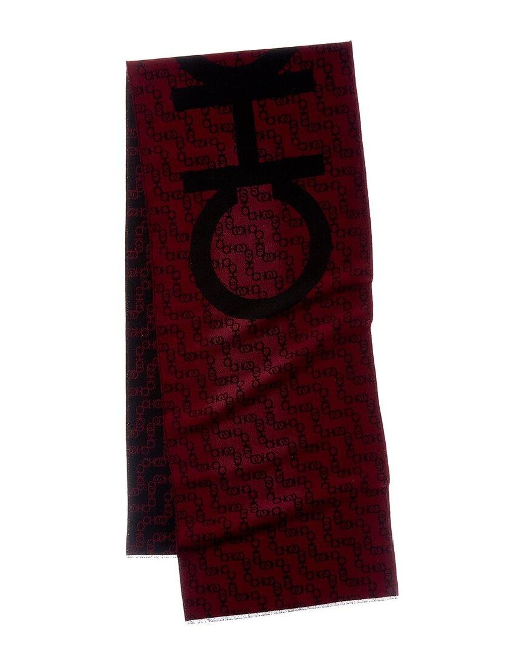 Jimmy Choo Purple Wool-Blend Scarf