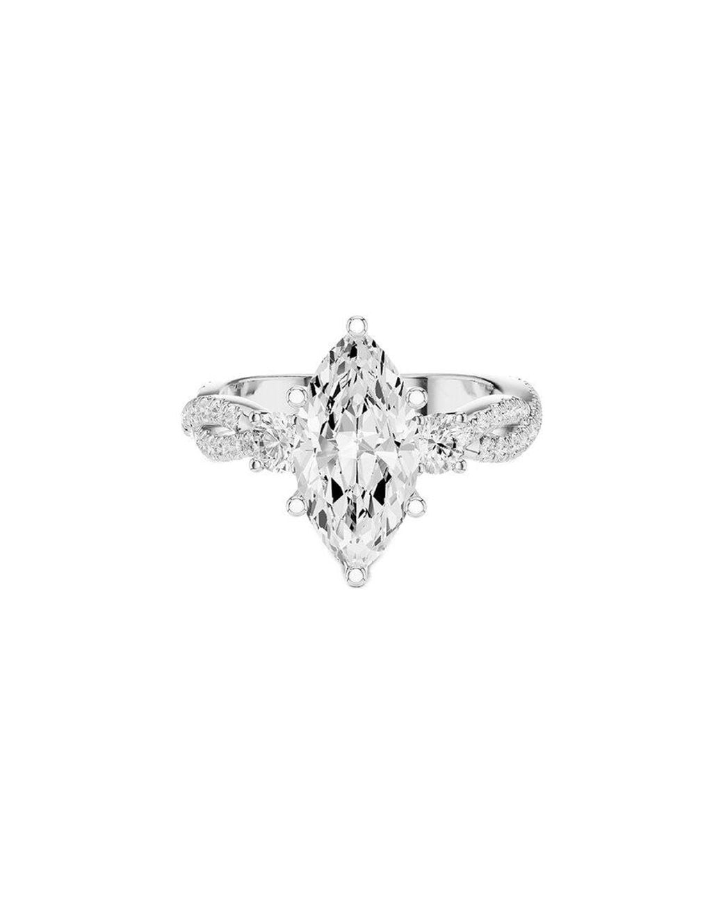 Amairah White 14K 2.85 Ct. Tw. Lab-Grown Diamond 3 Stone Ring