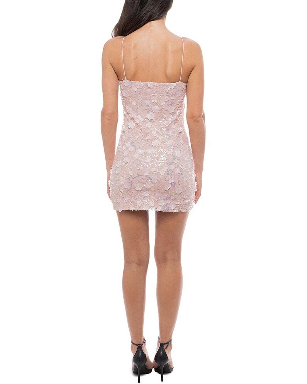 Jump Apparel Red Embellished Mini Dress