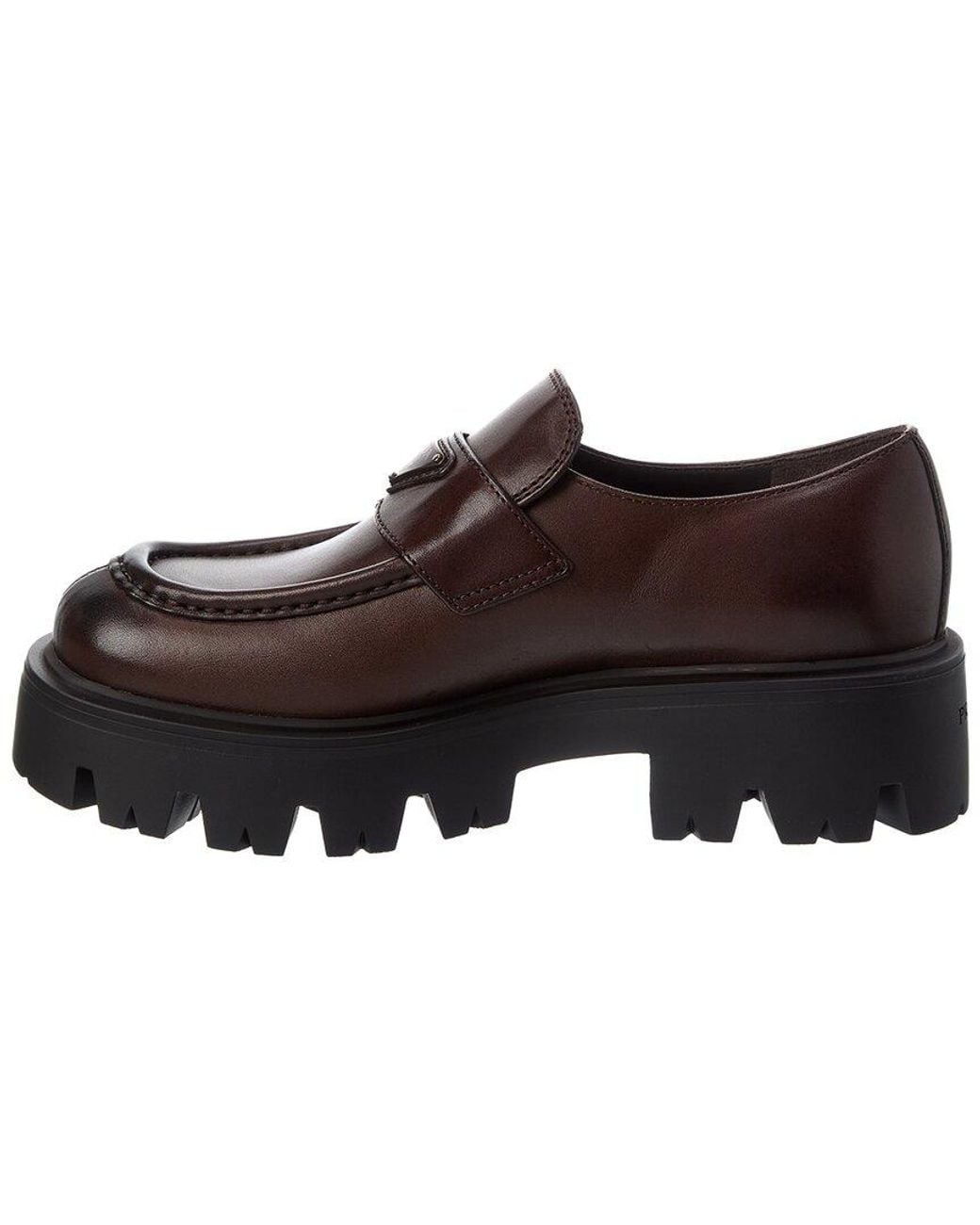 Prada Brown Leather Loafer