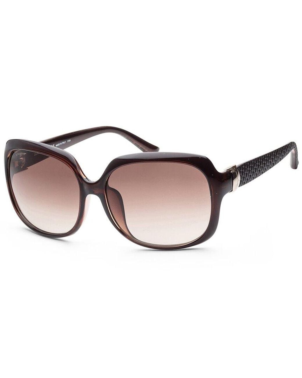 Ferragamo Brown Sf739Sa 59Mm Sunglasses