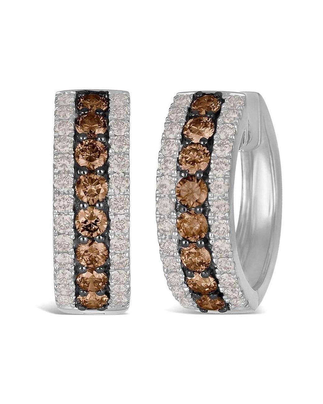 Le Vian White 14K 1.45 Ct. Tw. Diamond Hoop Earrings