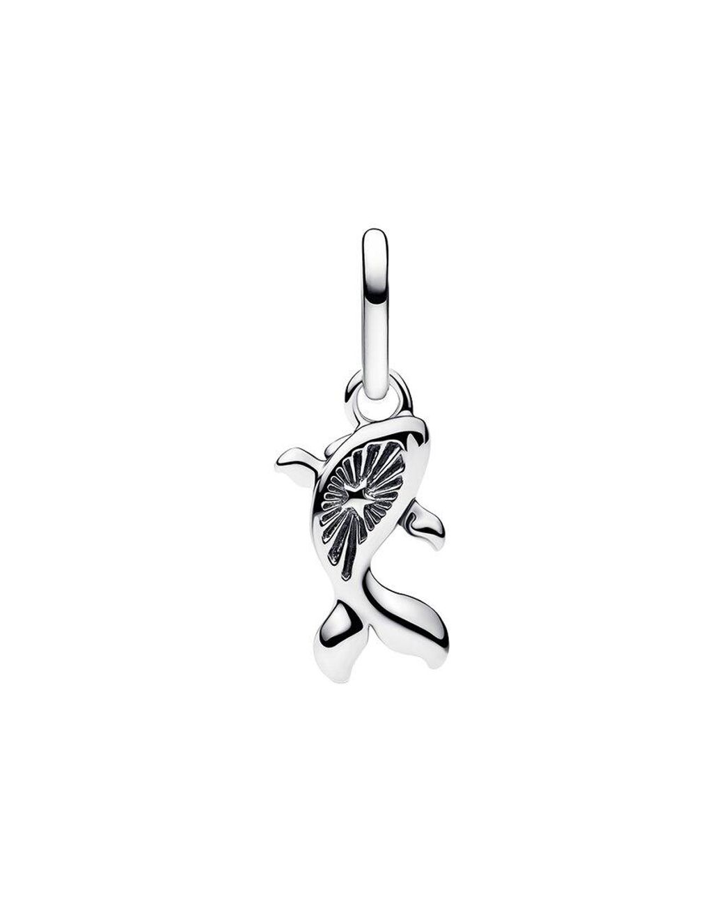 Pandora White Me Murano Glass Koi Fish Mini Dangle Charm