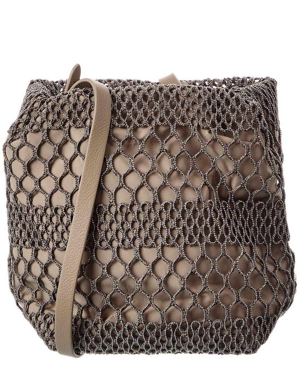 Brunello Cucinelli Brown Leather Bucket Bag