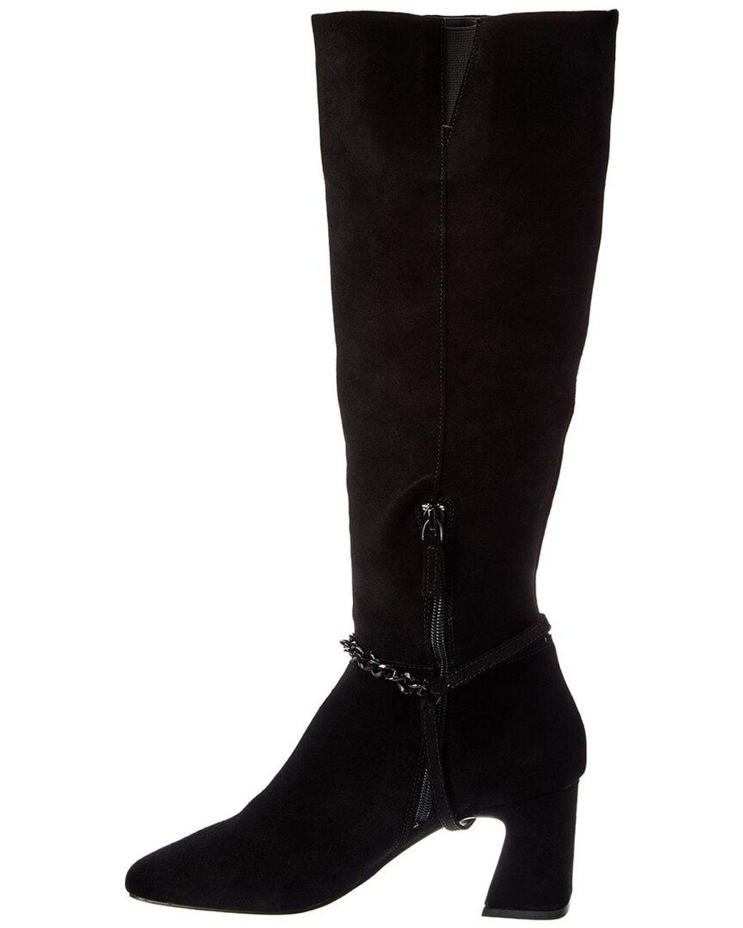 Sanctuary Black Electric Tall Suede Boot
