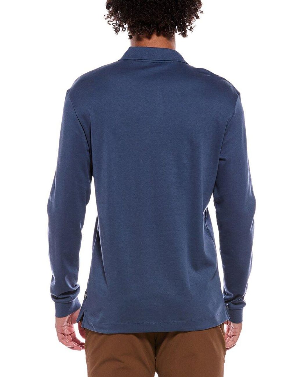 Boss Blue Boss Pado Logo Polo Shirt for men