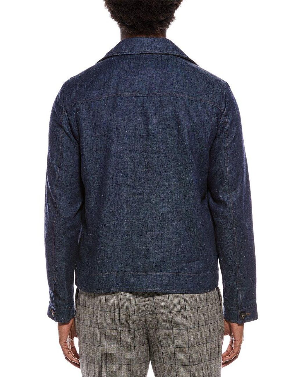 Isaia Blue Sport Jacket for men