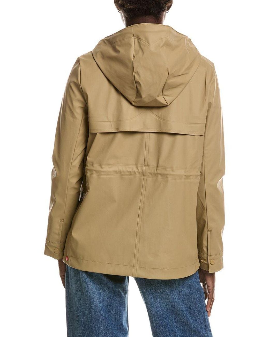 Hunter Natural Abbey Rubberized Short Rain Jacket