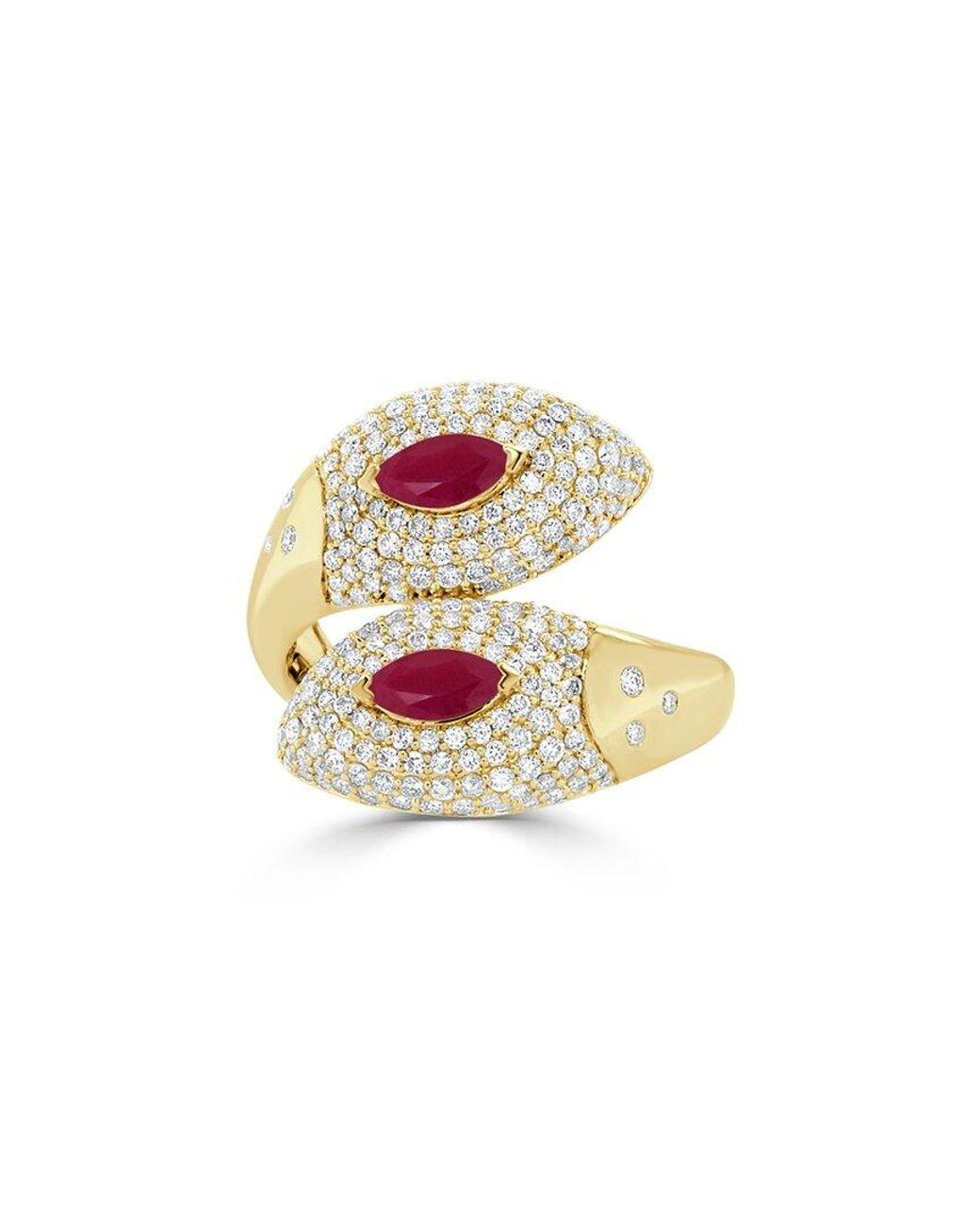Sabrina Designs White 14K 1.08 Ct. Tw. Diamond Bypass Ring