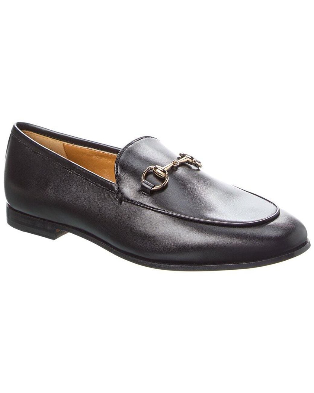 Gucci White Jordaan Leather Loafer