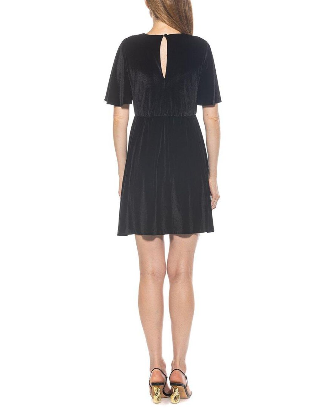 Alexia Admor Black Oakless A-Line Dress