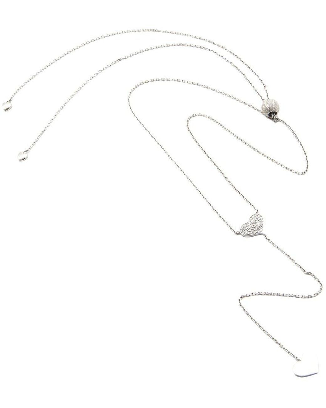 Diamond Select Cuts White 0.04 Ct. Tw. Diamond Adjustable Necklace