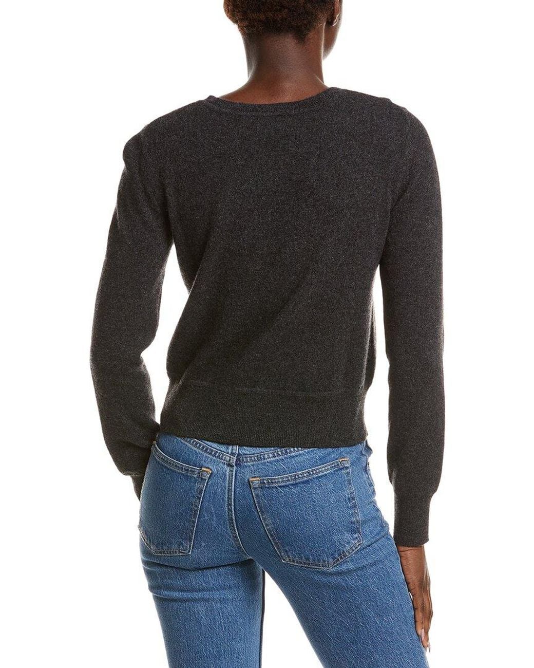NAADAM Black 100% Cashmere Crewneck Sweater