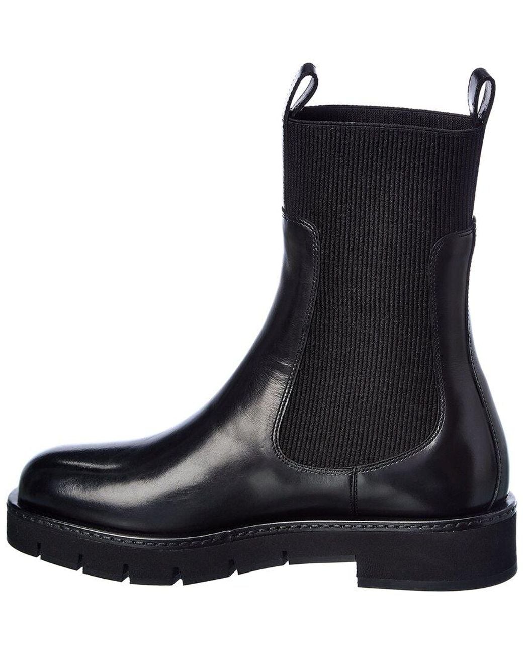 Ferragamo Black Rook Leather Bootie