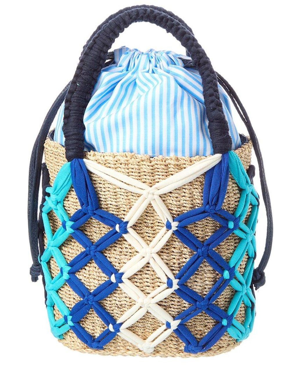 Rafe New York Blue Michelle Bucket Tote