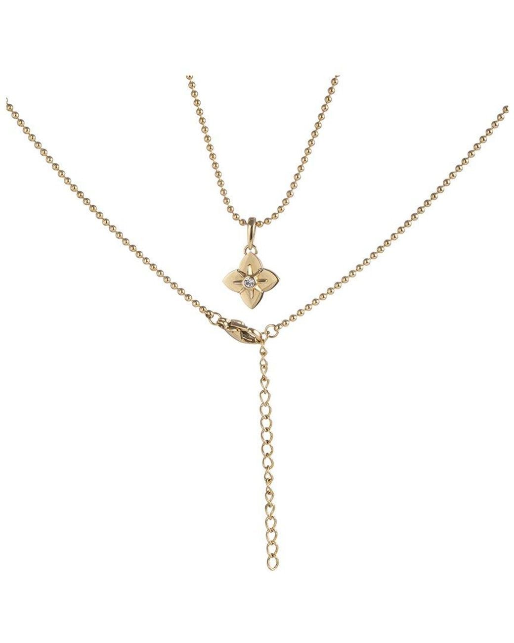 jean claude White Cz Pendant Necklace