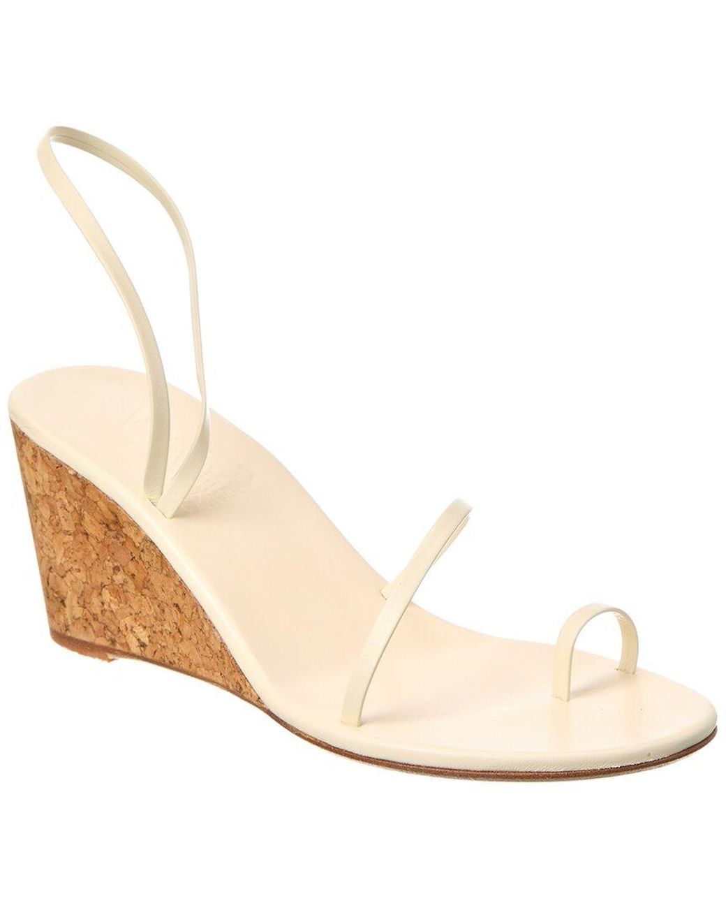 Ancient Greek Sandals Natural Chora Mid Wedge Leather Sandal
