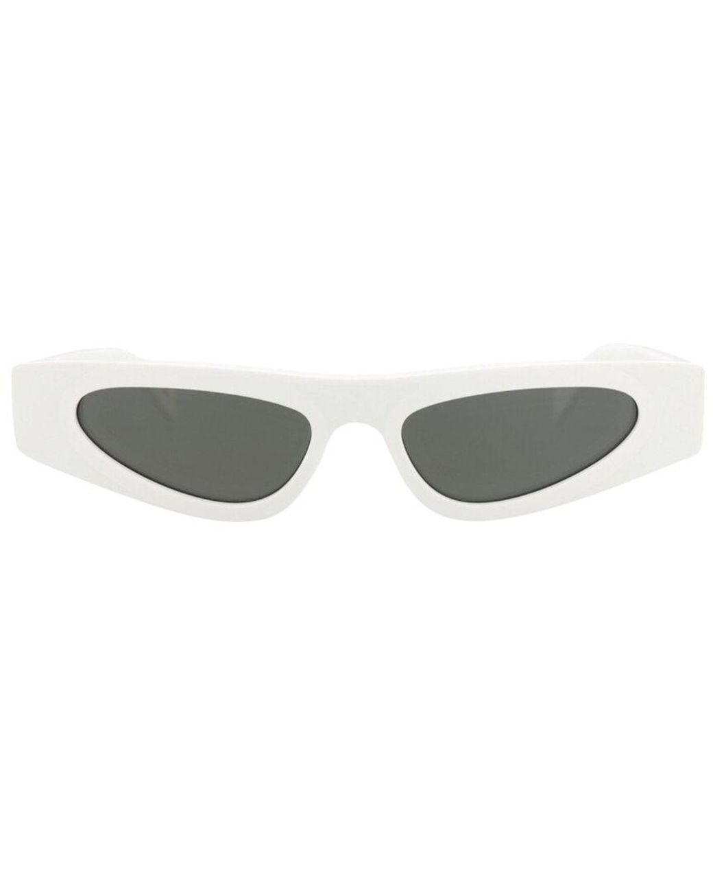 Gucci White 51Mm Sunglasses