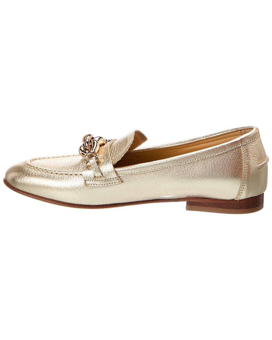 Baldinini White Leather Loafer