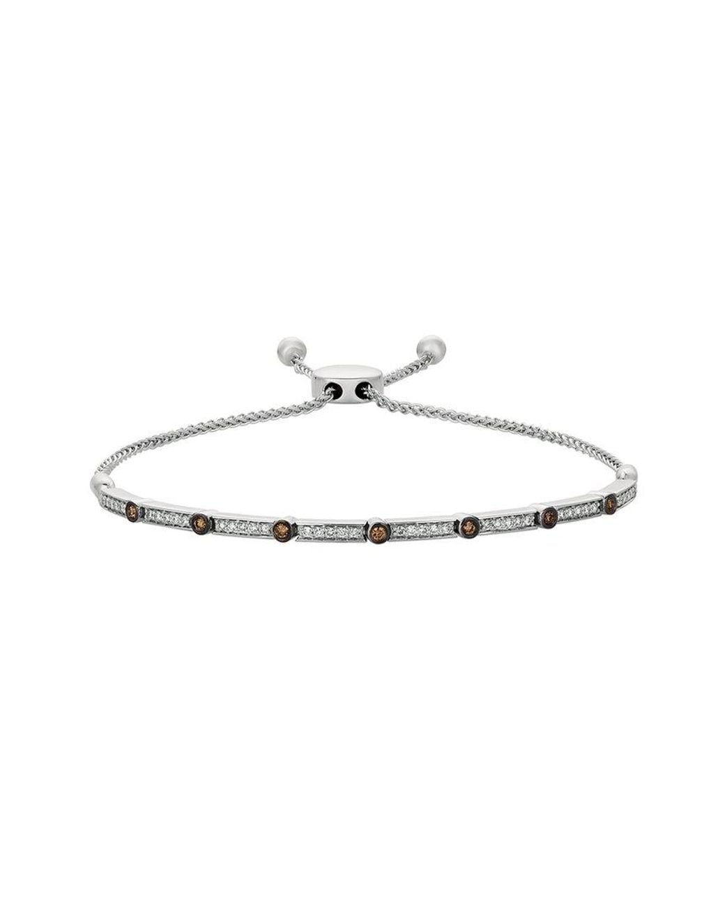 Le Vian White Le Vian Euphoria Chocolate 14K 5.13 Ct. Tw. Diamond Bolo Bracelet