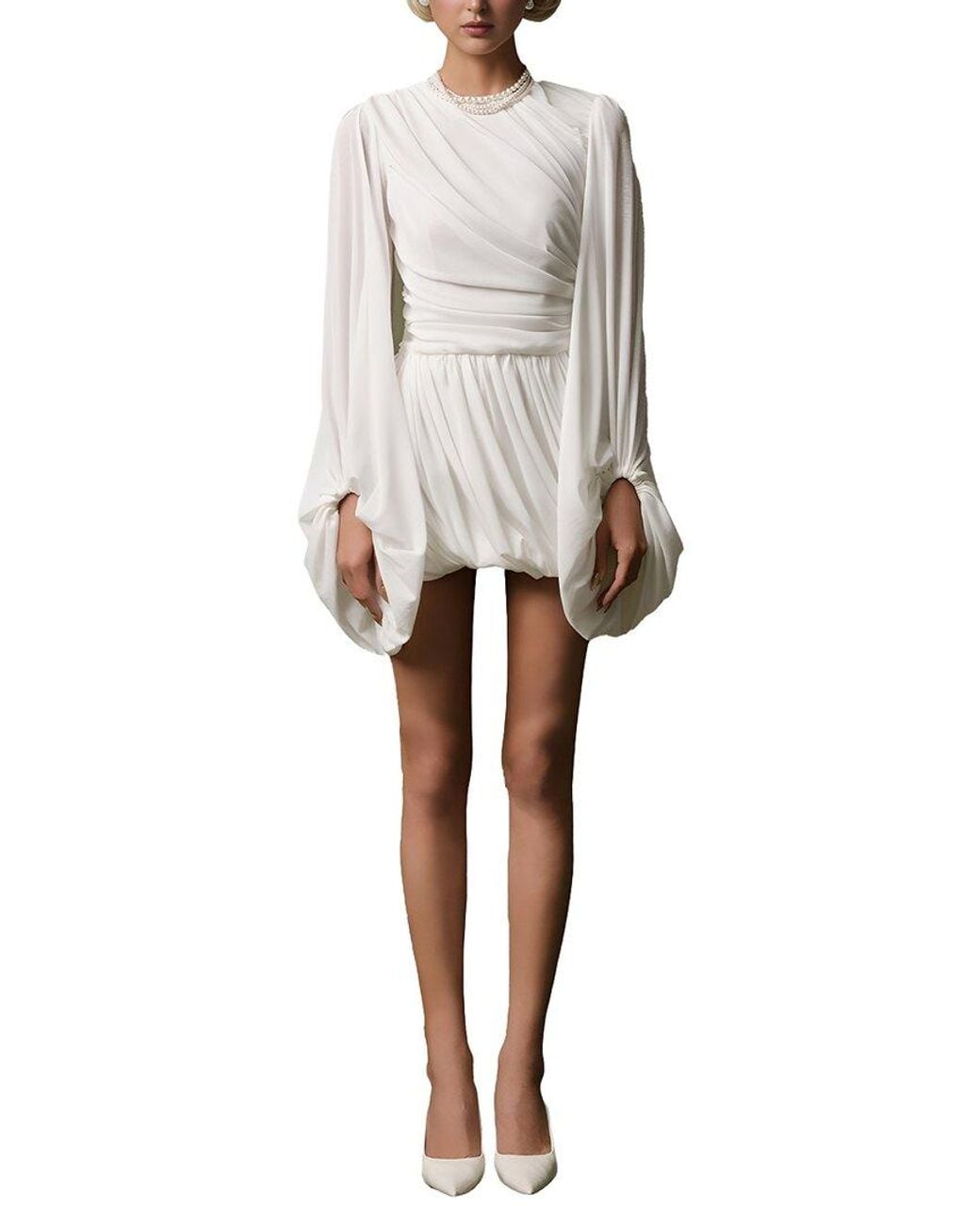 LOEY White Mini Dress