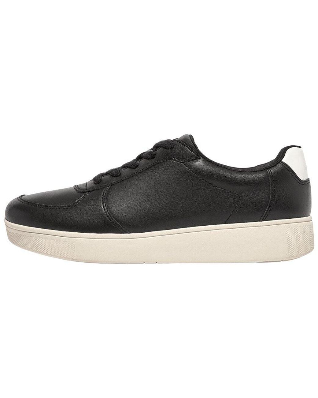 Fitflop Black Leather Sneaker