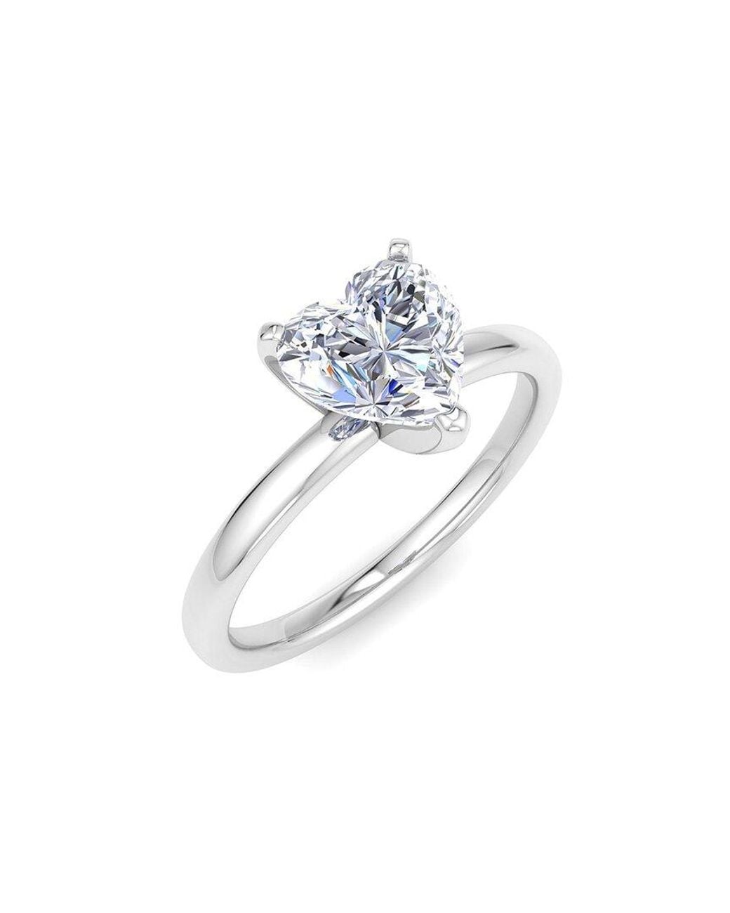 SuperJeweler White 14K 1.00 Ct. Tw. Lab-Grown Diamond Ring