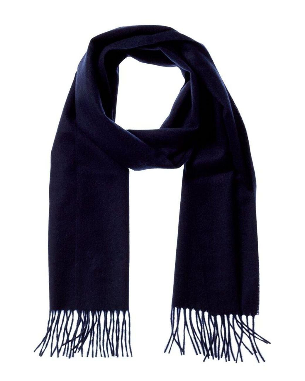 Hickey Freeman Blue Cashmere Scarf for men