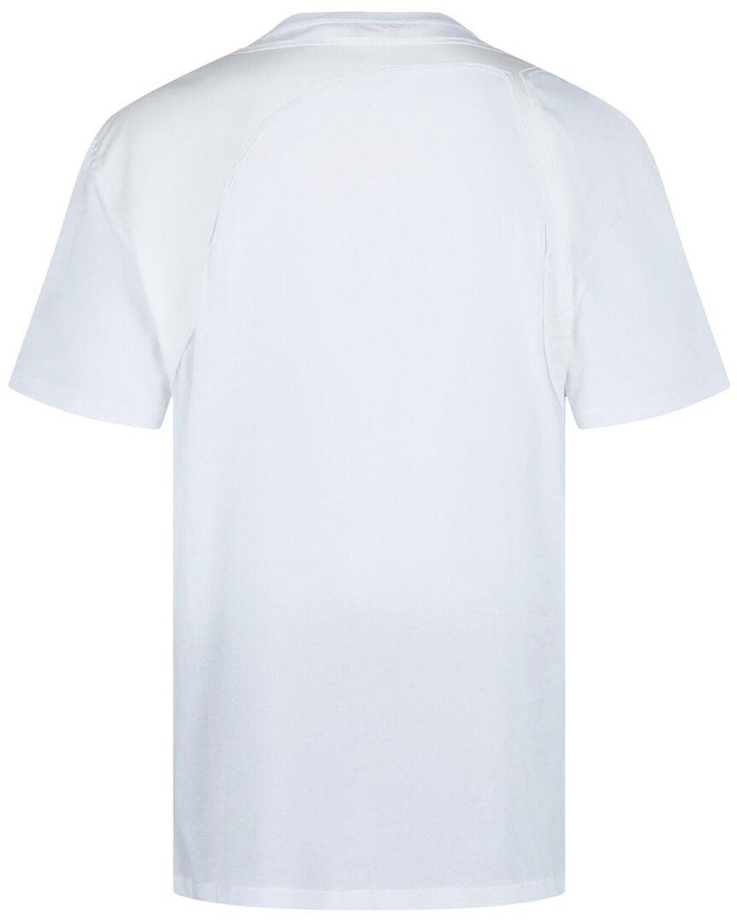 McQueen White Harness Cotton T-Shirt for men