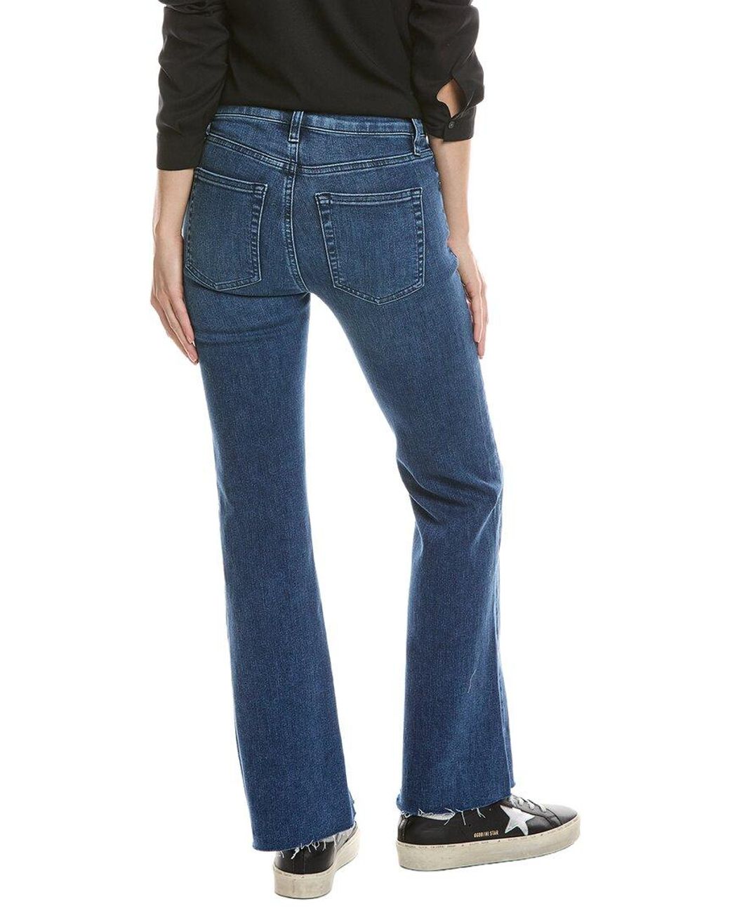 FRAME Blue The Icon Ease Raw After Flare Jean