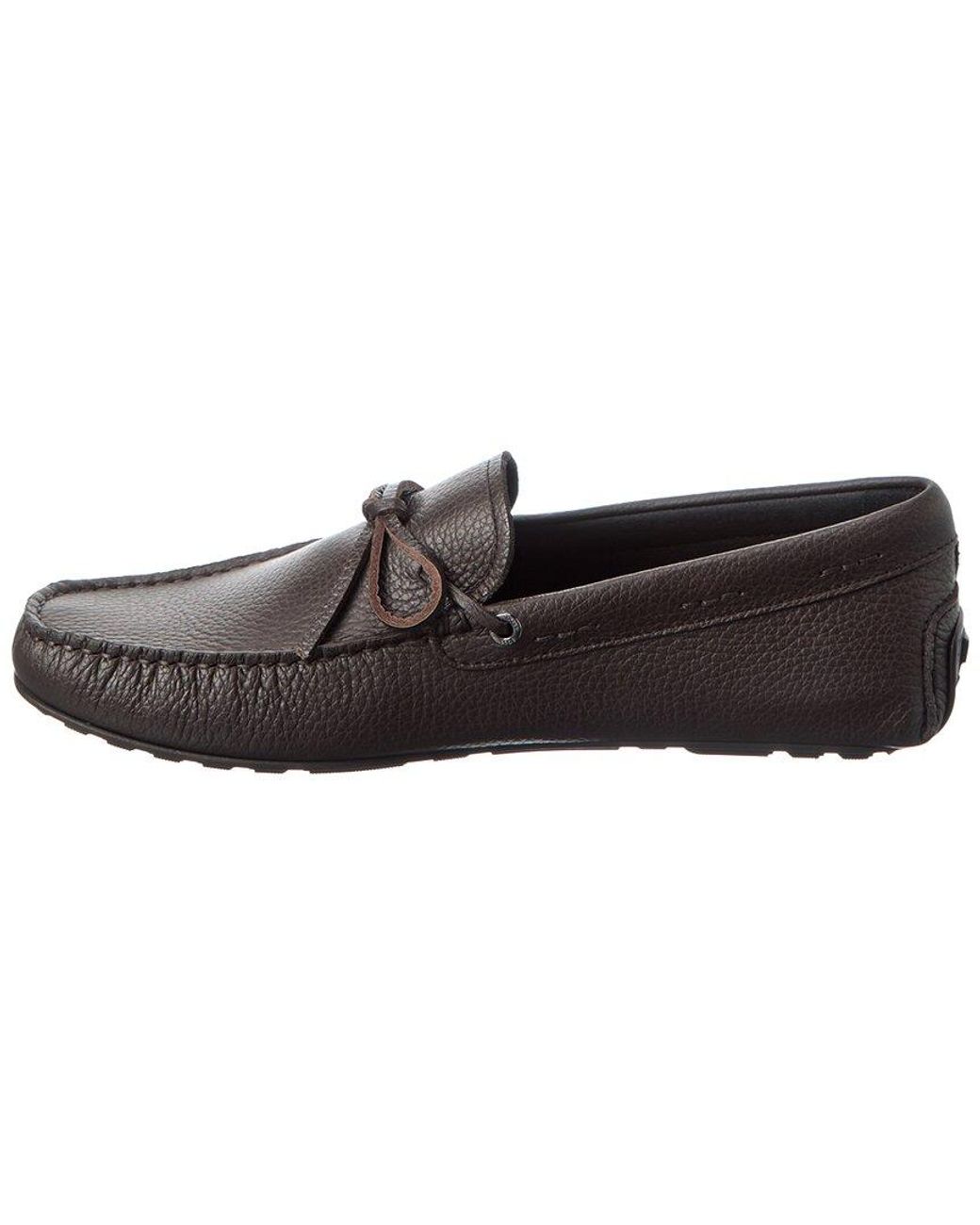 Boss Brown Noel Leather Loafer for men