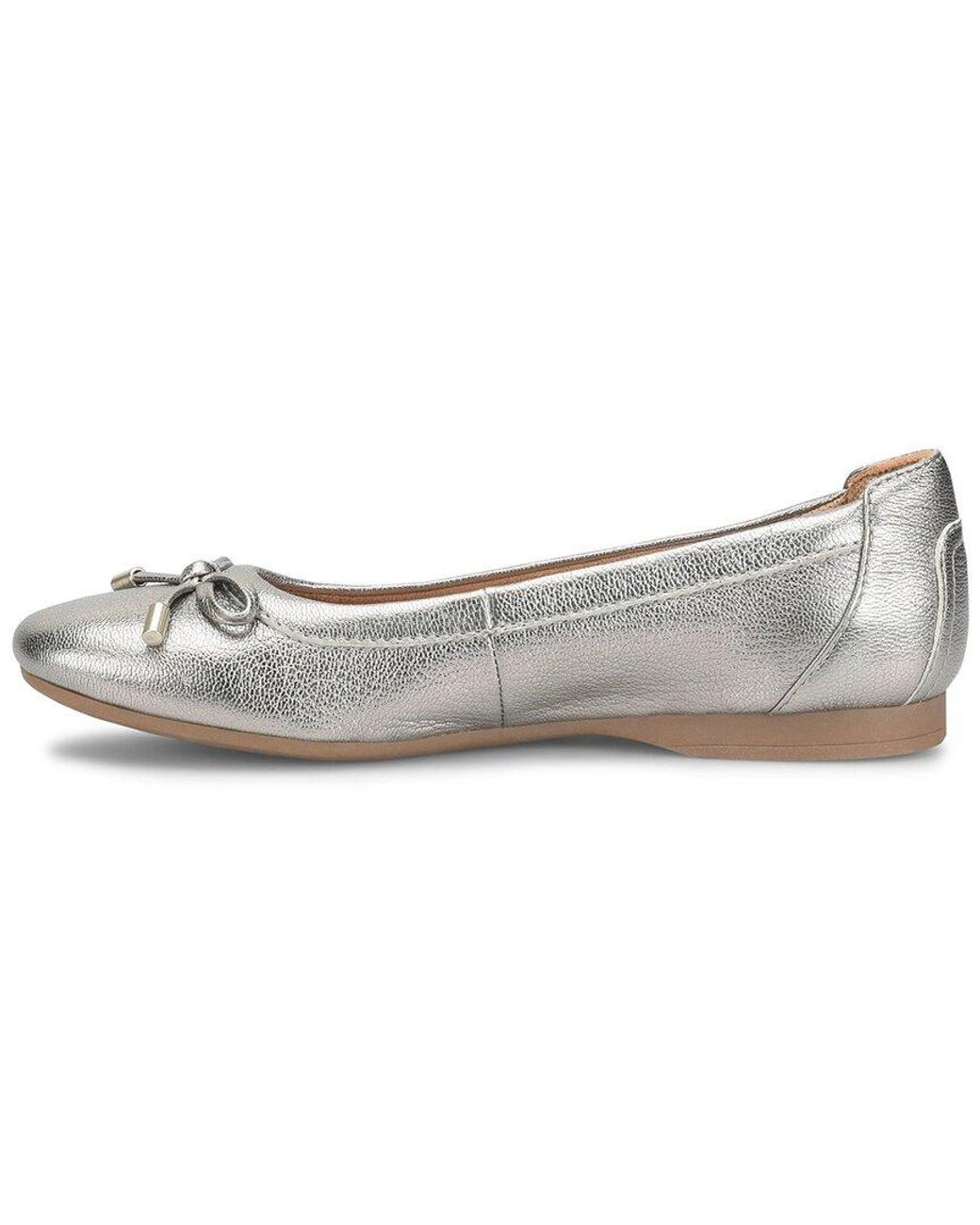 Comfortiva White Keegan Leather Flat