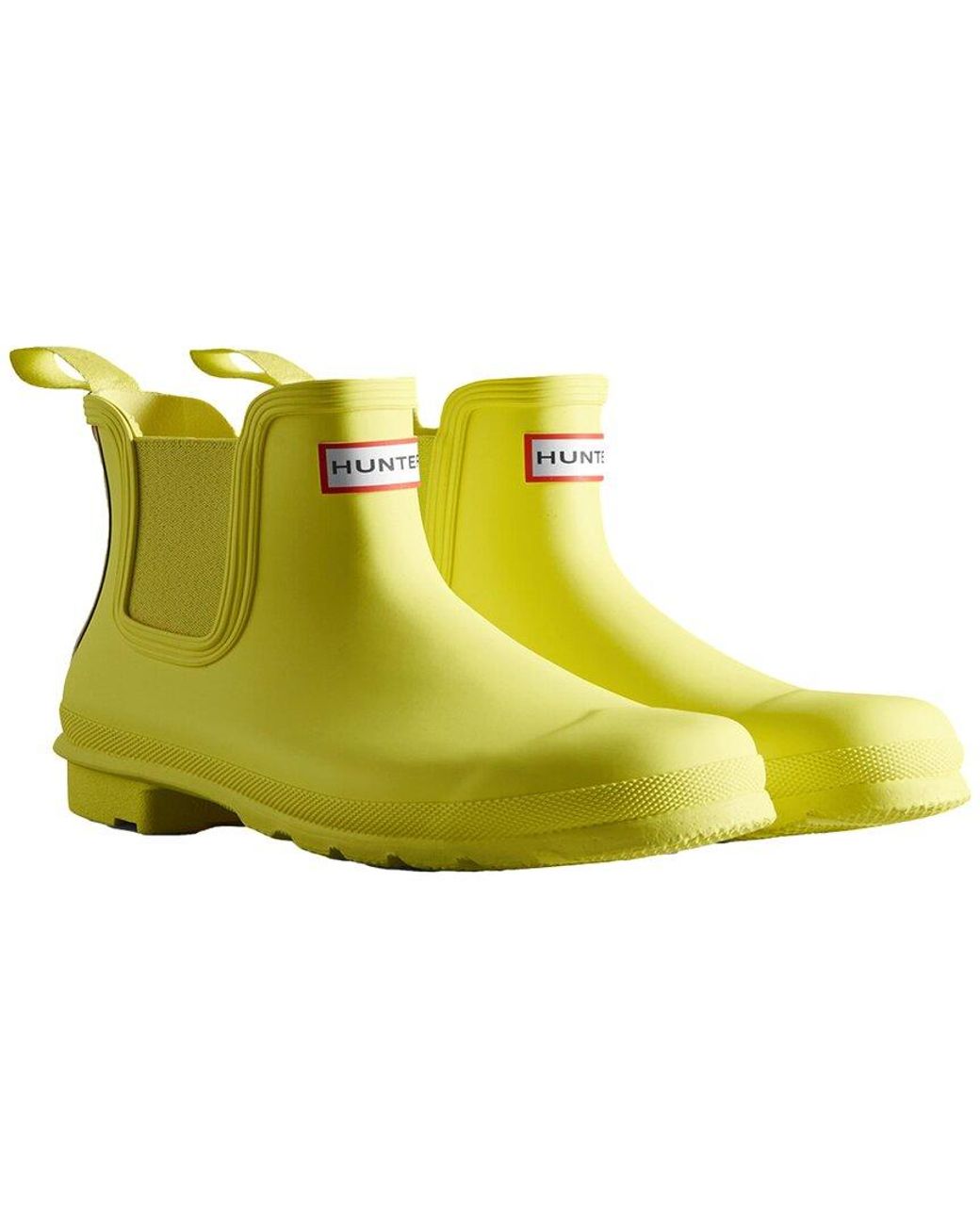 Yellow hunter on sale chelsea boots