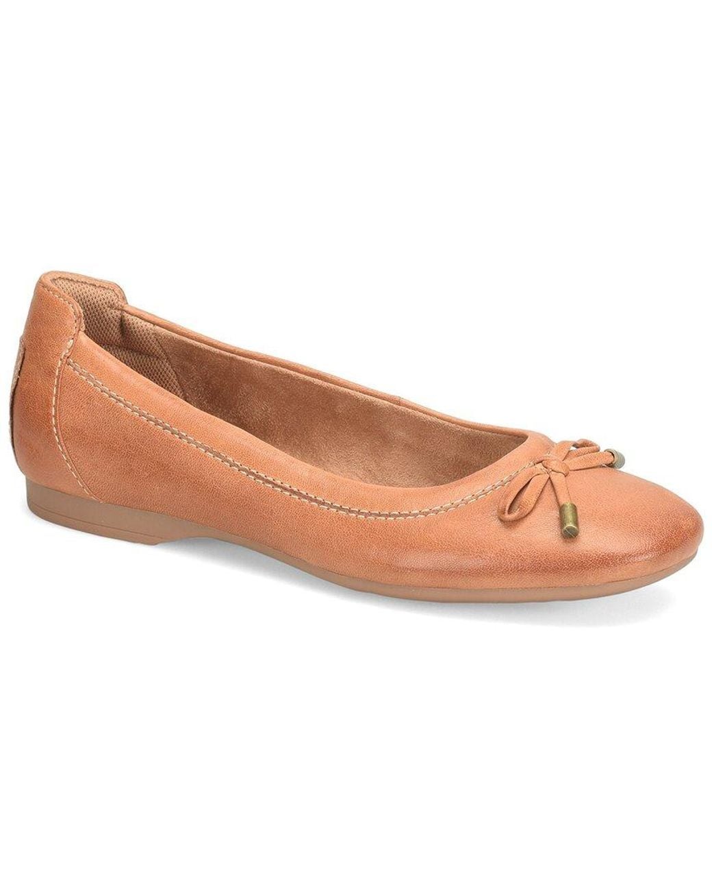 Comfortiva Brown Keegan Leather Flat