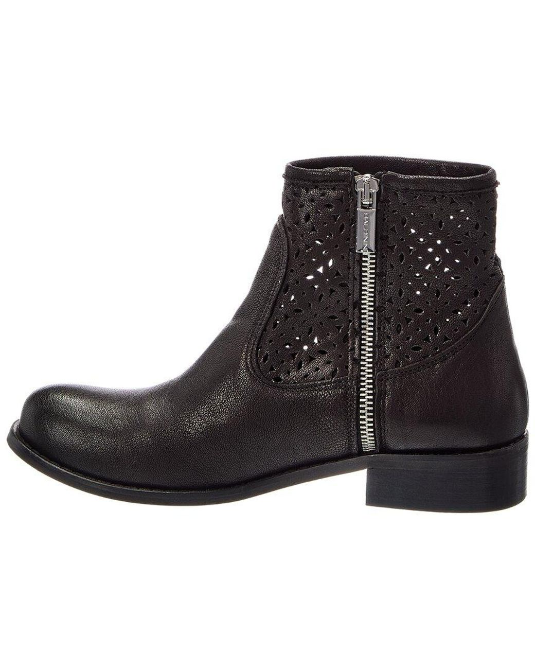 Baldinini Black Leather Ankle Boot