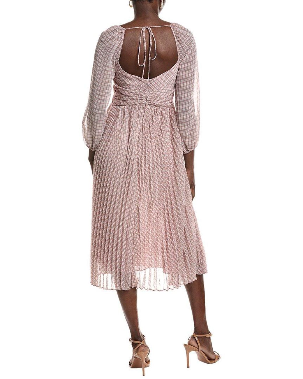 O.P.T Pink O.P.T Hazel Midi Dress