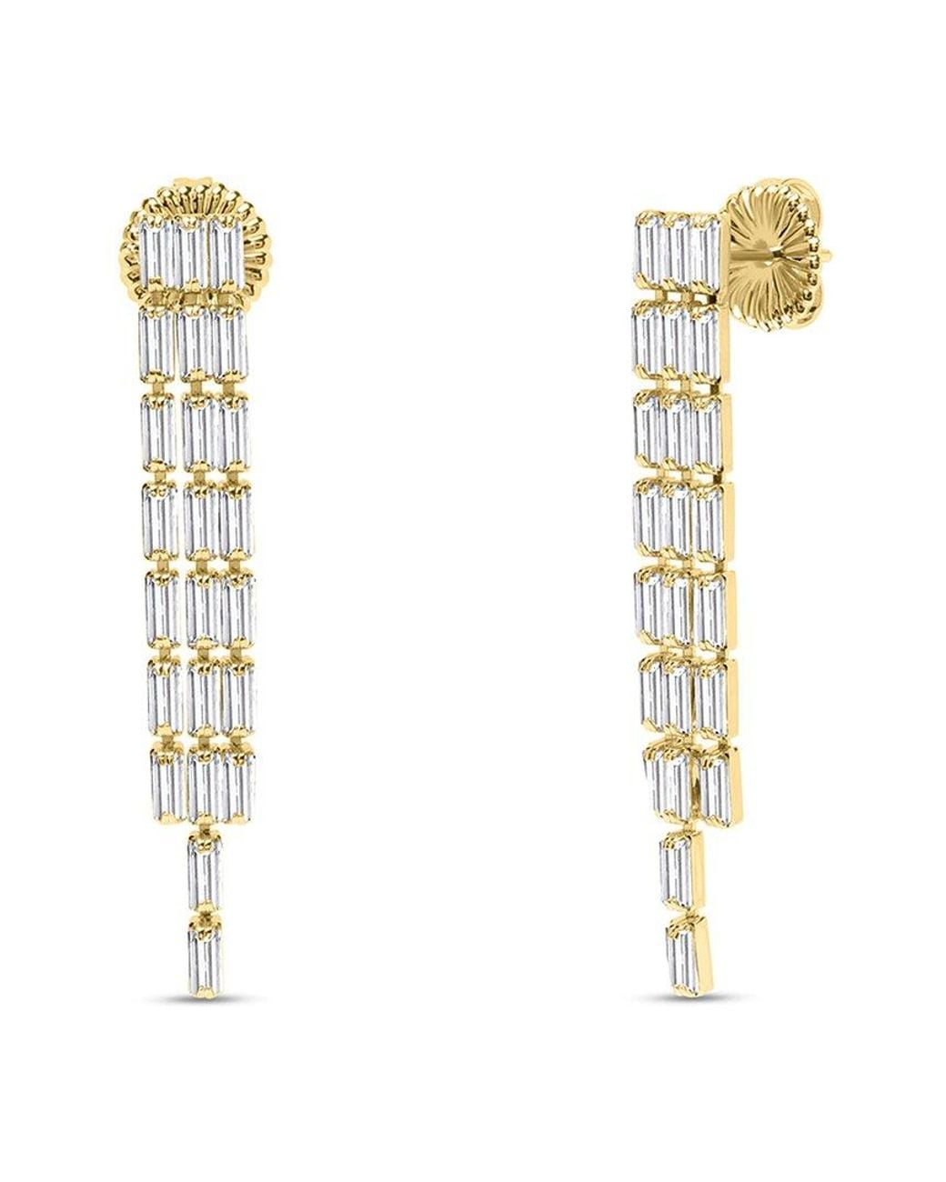 Bruno Magli White Plated Earrings